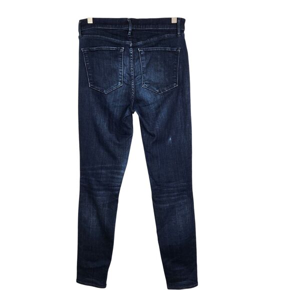 AYR Jeans Womens 27 Blue Skinny Mid Rise Stretch Denim Distressed‎ USA Made - Picture 2 of 14